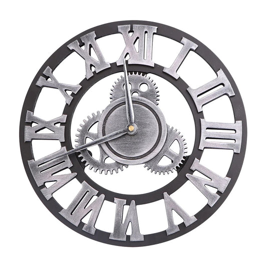 Industrial Style Wall Clock -  - Just £34.99! Shop now at PJF stores LTD
