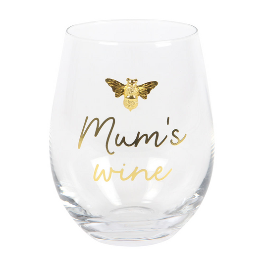 Mum's Wine Stemless Wine Glass -  - Just £17.99! Shop now at PJF stores LTD