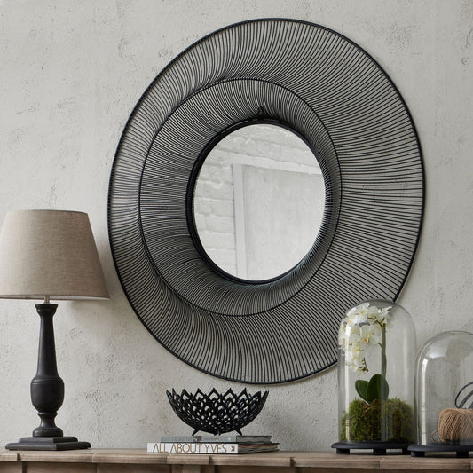 Chico Black Large Wire Mirror -  - Just £251.49! Shop now at PJF stores LTD