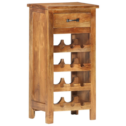 vidaXL Wine Cabinet 40x30x80 cm Solid Acacia Wood -  - Just £169.99! Shop now at PJF stores LTD