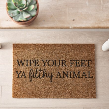 Wipe your feet ya filthy animal doormat -  - Just £12.99! Shop now at PJF stores LTD
