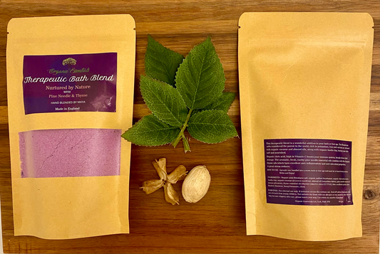 Pine Needle & Thyme Luxury Natural Bath Blend in Eco-Pouch 250g -  - Just £9.99! Shop now at PJF stores LTD