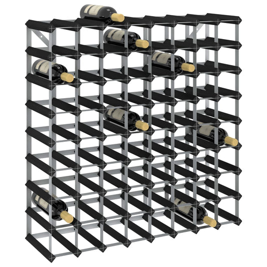 Wine Rack for 72 Bottles Black Solid Pine Wood - Wine Racks - Just £112.40! Shop now at PJF stores LTD