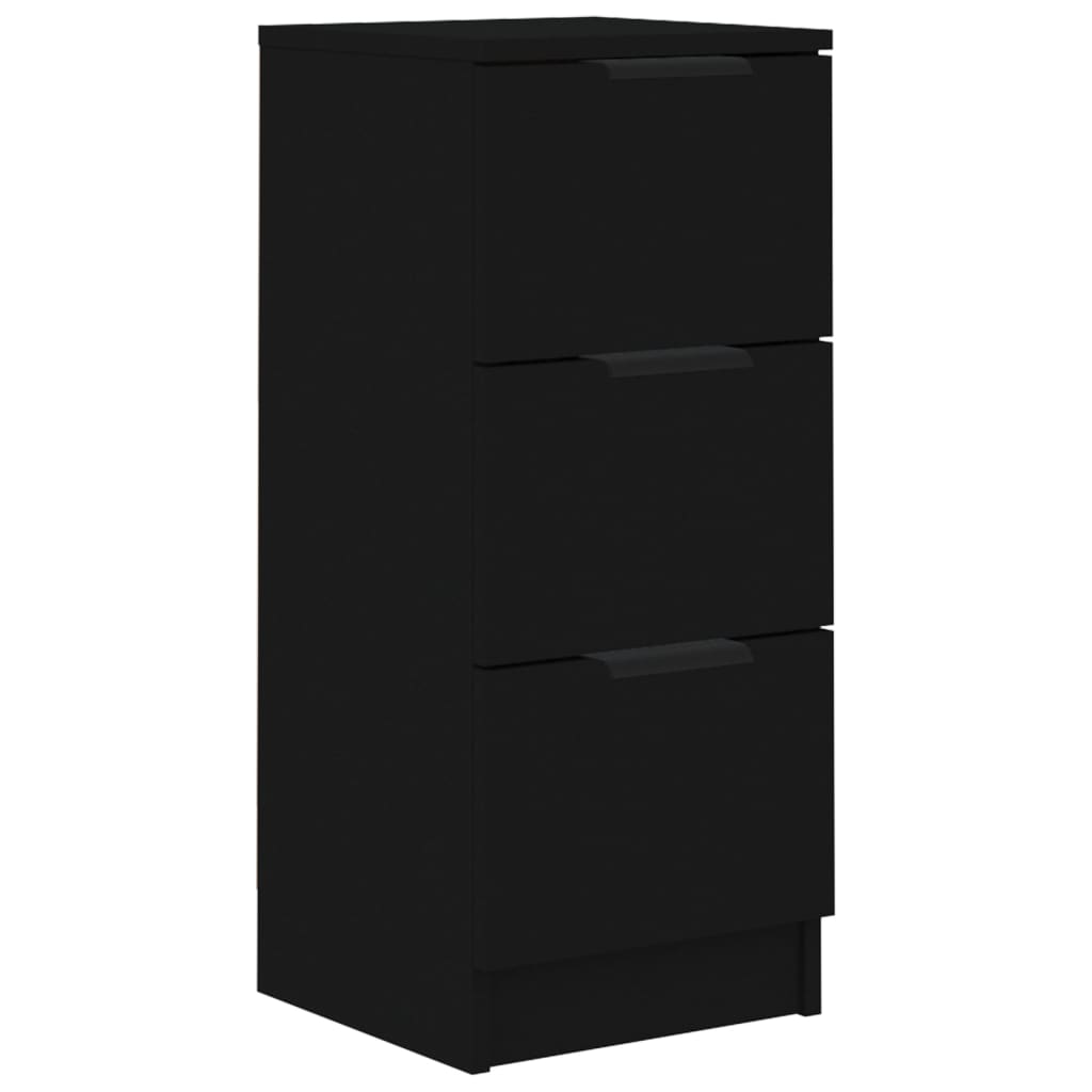 vidaXL Sideboard Black 30x30x70 cm Engineered Wood - Buffets & Sideboards - Just £48.65! Shop now at PJF stores LTD