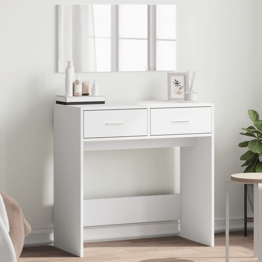 Dressing Table with Mirror White 80x39x80 cm - Bedroom Dressing Tables - Just £76.73! Shop now at PJF stores LTD