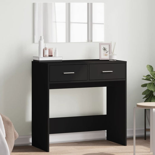 Dressing Table with Mirror Black 80x39x80 cm - Bedroom Dressing Tables - Just £76.73! Shop now at PJF stores LTD
