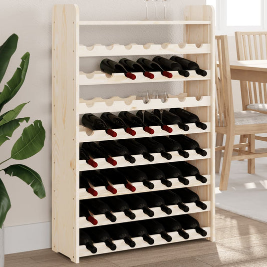 Wine Rack with Top Board 72.5x25x111.5 cm Solid Wood Pine - Wine Racks - Just £52.15! Shop now at PJF stores LTD