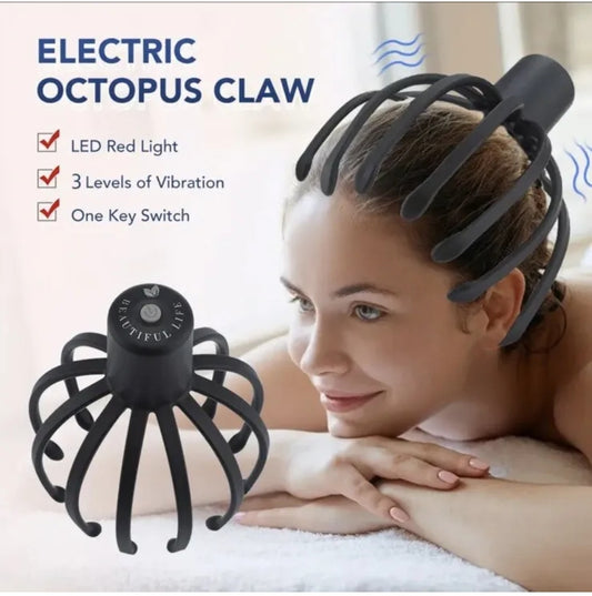 Electric Scalp Head Massager Octopus Claw Vibration Massage Stress Relief Relax -  - Just £14.99! Shop now at PJF stores LTD