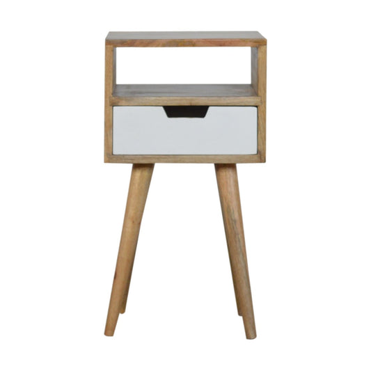 Mini White Hand-Painted Bedside Table -  - Just £125! Shop now at PJF stores LTD