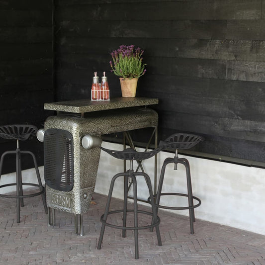 Esschert Design Bar Tractor Chair Grey - Table & Bar Stools - Just £100.27! Shop now at PJF stores LTD