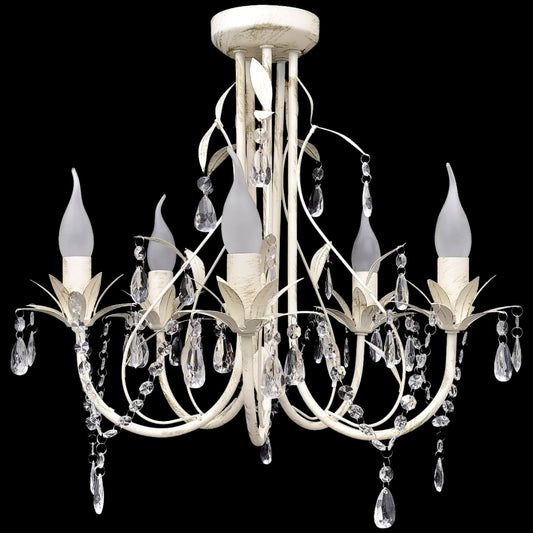 Crystal Pendant Ceiling Lamp Chandelier Elegant 5 Bulb Sockets - Chandeliers - Just £56.91! Shop now at PJF stores LTD