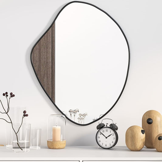 vidaXL Wall Mirror Black 60x50 cm - Mirrors - Just £64.89! Shop now at PJF stores LTD
