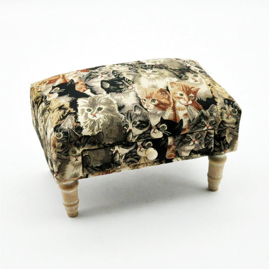 Cat Fabric Footstool with Drawer -  - Just £70.99! Shop now at PJF stores LTD