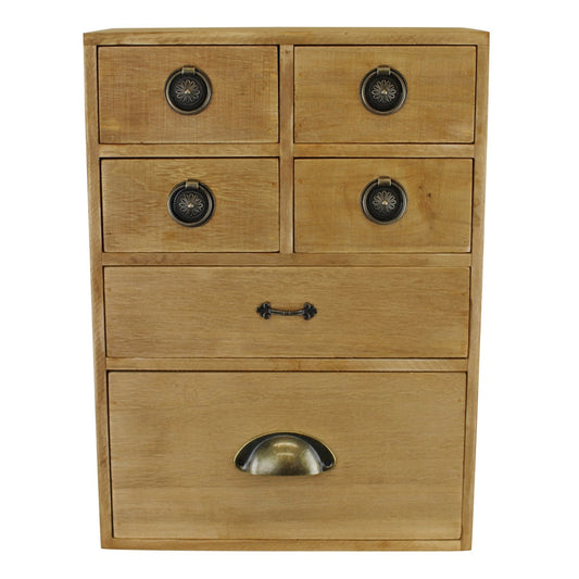 6 Drawer Storage Cabinet, Assorted Size Drawers -  - Just £56.99! Shop now at PJF stores LTD