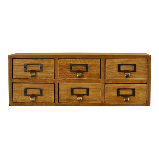 6 Drawer Double Level Small Storage Unit, Trinket Drawers -  - Just £47.99! Shop now at PJF stores LTD