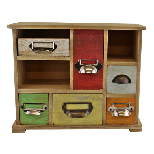 Multi Coloured Wooden Trinket Drawers -  - Just £35.99! Shop now at PJF stores LTD