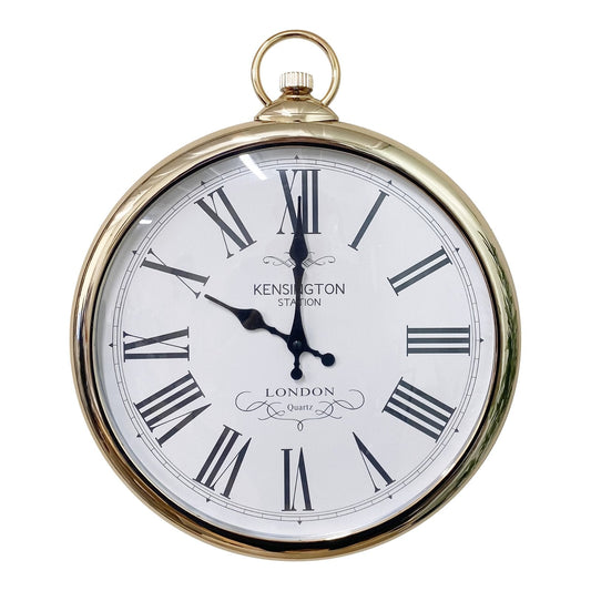 Round Copper Wall Clock 42cm -  - Just £44.99! Shop now at PJF stores LTD