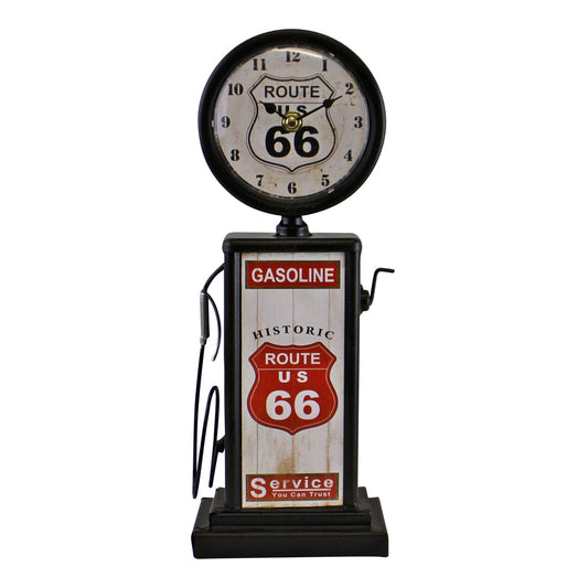 Retro Gas Pump Clock, Black, 13x34cm -  - Just £39.99! Shop now at PJF stores LTD