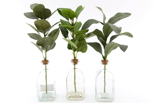 Set of Three Artificial Leaf In Vase -  - Just £25.99! Shop now at PJF stores LTD