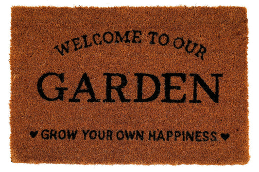 Grow Your Own Happiness Potting Shed Doormat -  - Just £19.99! Shop now at PJF stores LTD