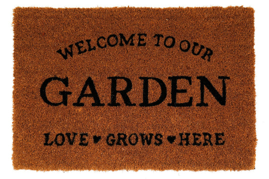 Love Grows Here Potting Shed Doormat -  - Just £17.99! Shop now at PJF stores LTD