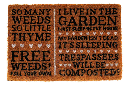 Free Weeds Potting Shed Doormat -  - Just £19.99! Shop now at PJF stores LTD