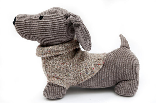 Grey Dog with Jumper Doorstop -  - Just £22.99! Shop now at PJF stores LTD