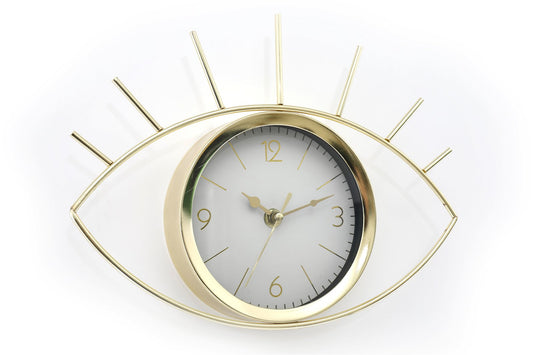 Golden Colour Eye Clock 30cm -  - Just £27.99! Shop now at PJF stores LTD