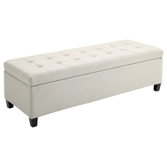 HOMCOM Linen Storage Ottoman, End of Bed Bench. -  - Just £115! Shop now at PJF stores LTD