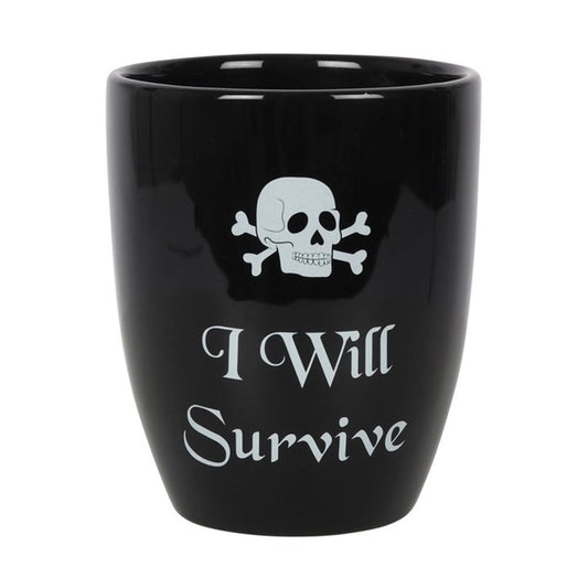 I Will Survive Gothic Plant Pot -  - Just £13.55! Shop now at PJF stores LTD