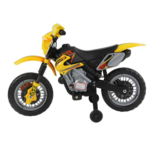 Electric Ride on Car Motorbike Kids Ride On Car Children Motorcycle Yellow -  - Just £64.99! Shop now at PJF stores LTD