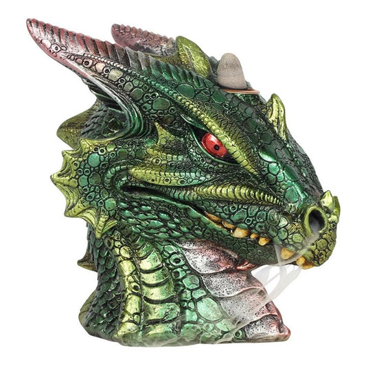 Large Green Dragon Head Backflow Incense Burner -  - Just £22.63! Shop now at PJF stores LTD